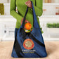 Honoring the First Black Marines Grocery Bag Montford Point Heroes - Blue - African Pride