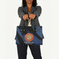 Proud to Honor Montford Point Marines Leather Bag Freedom Is Not Free - Blue