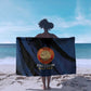 Honoring the First Black Marines Sarong Montford Point Heroes - Blue - African Pride