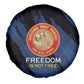 Honoring the First Black Marines Spare Tire Cover Montford Point Heroes - Blue - African Pride