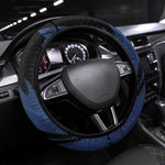 Honoring the First Black Marines Steering Wheel Cover Montford Point Heroes - Blue - African Pride