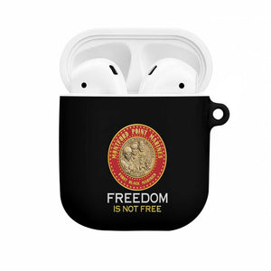 Proud to Honor Montford Point Marines AirPods Case Freedom Is Not Free - Black