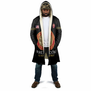 Personalized Proud to Honor Montford Point Marines Cloak Freedom Is Not Free - Black