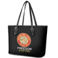 Honoring the First Black Marines Leather Tote Bag Montford Point Heroes - Black - African Pride