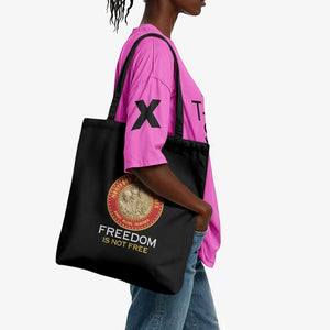 Proud to Honor Montford Point Marines Tote Bag Freedom Is Not Free - Black