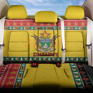 Afro Zimbabwe Christmas Back Car Seat Cover Coat Of Arms - African Pattern