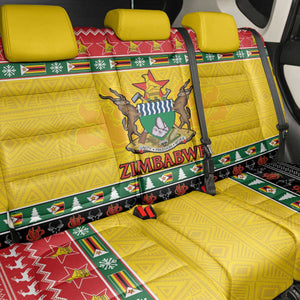 Afro Zimbabwe Christmas Back Car Seat Cover Coat Of Arms - African Pattern