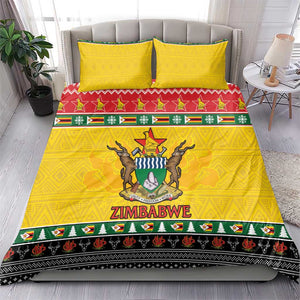 Afro Zimbabwe Christmas Bedding Set Coat Of Arms - African Pattern