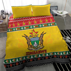 Afro Zimbabwe Christmas Bedding Set Coat Of Arms - African Pattern