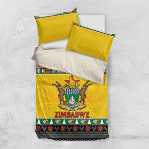 Afro Zimbabwe Christmas Bedding Set Coat Of Arms - African Pattern