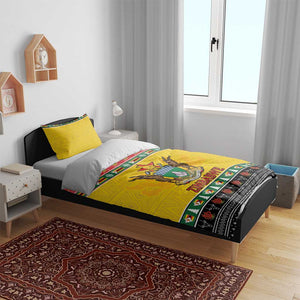 Afro Zimbabwe Christmas Bedding Set Coat Of Arms - African Pattern