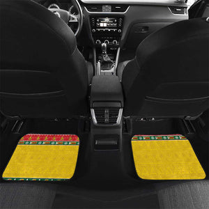 Afro Zimbabwe Christmas Car Mats Coat Of Arms - African Pattern