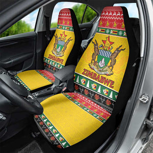 Afro Zimbabwe Christmas Car Seat Cover Coat Of Arms - African Pattern