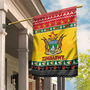 Afro Zimbabwe Christmas Garden Flag Coat Of Arms - African Pattern