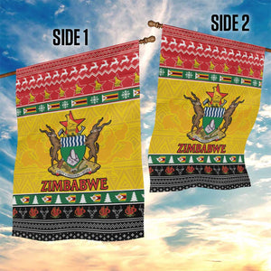 Afro Zimbabwe Christmas Garden Flag Coat Of Arms - African Pattern