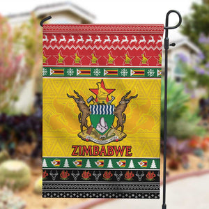 Afro Zimbabwe Christmas Garden Flag Coat Of Arms - African Pattern