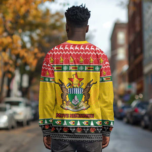 Afro Zimbabwe Christmas Long Sleeve Shirt Coat Of Arms - African Pattern