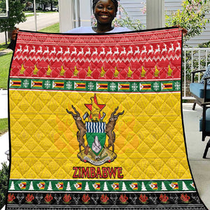 Afro Zimbabwe Christmas Quilt Coat Of Arms - African Pattern