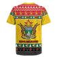 Afro Zimbabwe Christmas Rugby Jersey Coat Of Arms - African Pattern