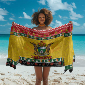 Afro Zimbabwe Christmas Sarong Coat Of Arms - African Pattern