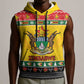 Afro Zimbabwe Christmas Sleeveless Hoodie Coat Of Arms - African Pattern - African Pride