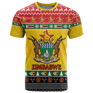 Afro Zimbabwe Christmas T shirt Coat Of Arms - African Pattern