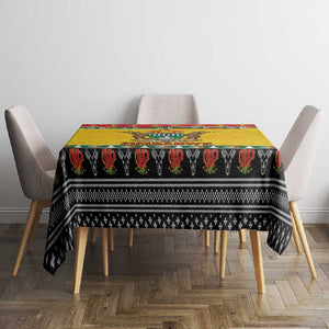 Afro Zimbabwe Christmas Tablecloth Coat Of Arms - African Pattern