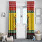 Afro Zimbabwe Christmas Window Curtain Coat Of Arms - African Pattern