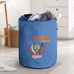 Afro DR Congo Football Laundry Basket Viva Les Leopards - Blue - African Pride