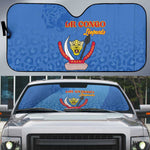 DR Congo Football Auto Sun Shade Go Champions Leopards - Blue