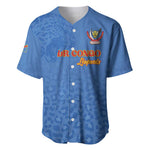 Afro DR Congo Football Custom Baseball Jersey Viva Les Leopards - Blue LT15