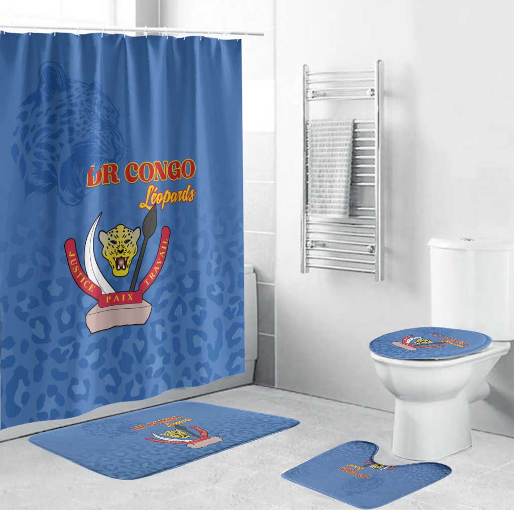 DR Congo Football Bathroom Set Go Champions Leopards - Blue