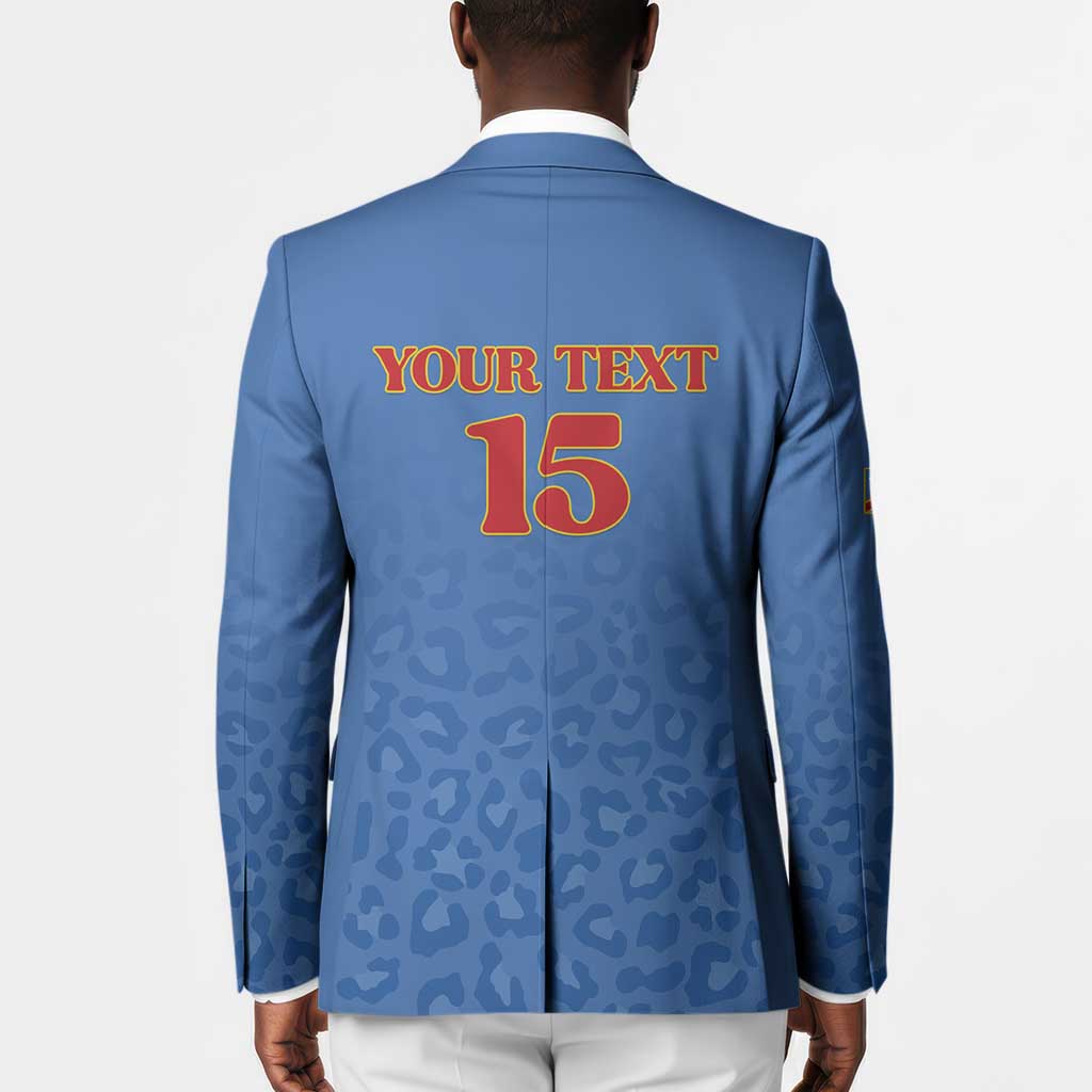Custom DR Congo Football Blazer Go Champions Leopards - Blue