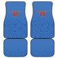 Afro DR Congo Football Custom Car Mats Viva Les Leopards - Blue - African Pride