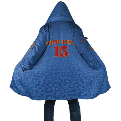 Custom DR Congo Football Cloak Go Champions Leopards - Blue