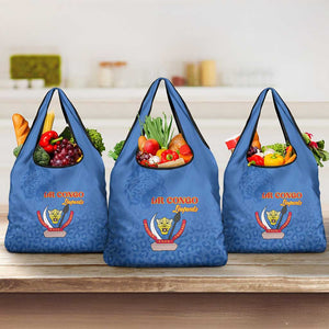 Afro DR Congo Football Grocery Bag Viva Les Leopards - Blue - African Pride