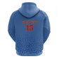Afro DR Congo Football Custom Hoodie Viva Les Leopards - Blue - African Pride