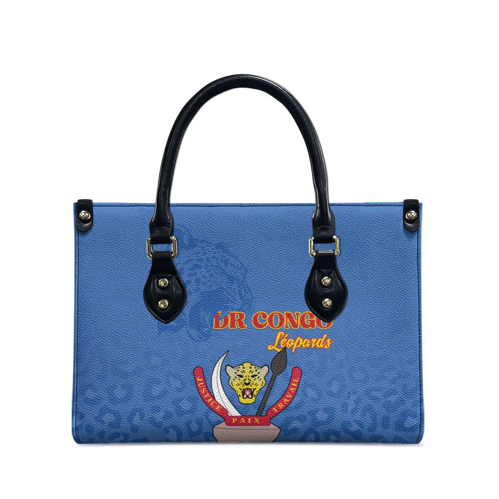 DR Congo Football Leather Bag Go Champions Leopards - Blue