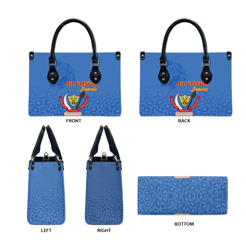 DR Congo Football Leather Bag Go Champions Leopards - Blue