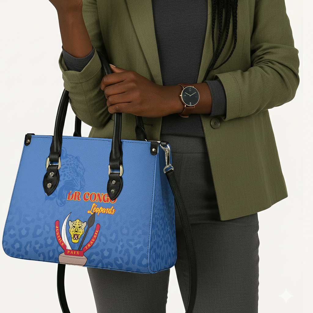 DR Congo Football Leather Bag Go Champions Leopards - Blue