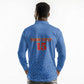 Afro DR Congo Football Custom Long Sleeve Polo Shirt Viva Les Leopards - Blue - African Pride