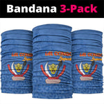 Afro DR Congo Football Neck Gaiter Viva Les Leopards - Blue - African Pride