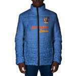Custom DR Congo Football Padded Jacket Go Champions Leopards - Blue