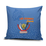 DR Congo Football Pillow Cover Go Champions Leopards - Blue