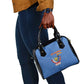 Afro DR Congo Football Shoulder Handbag Viva Les Leopards - Blue - African Pride