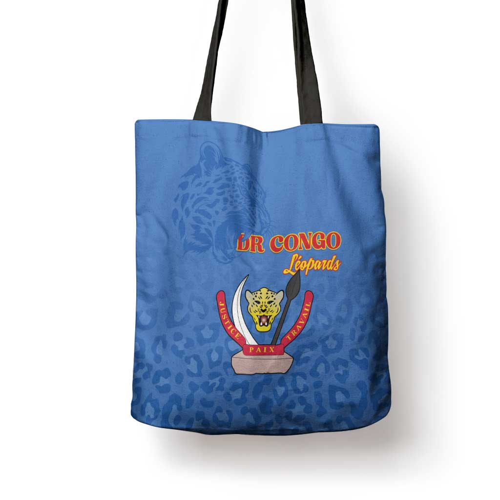 DR Congo Football Tote Bag Go Champions Leopards - Blue