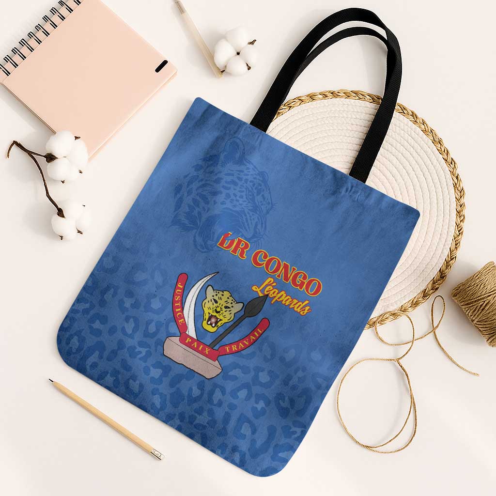 DR Congo Football Tote Bag Go Champions Leopards - Blue