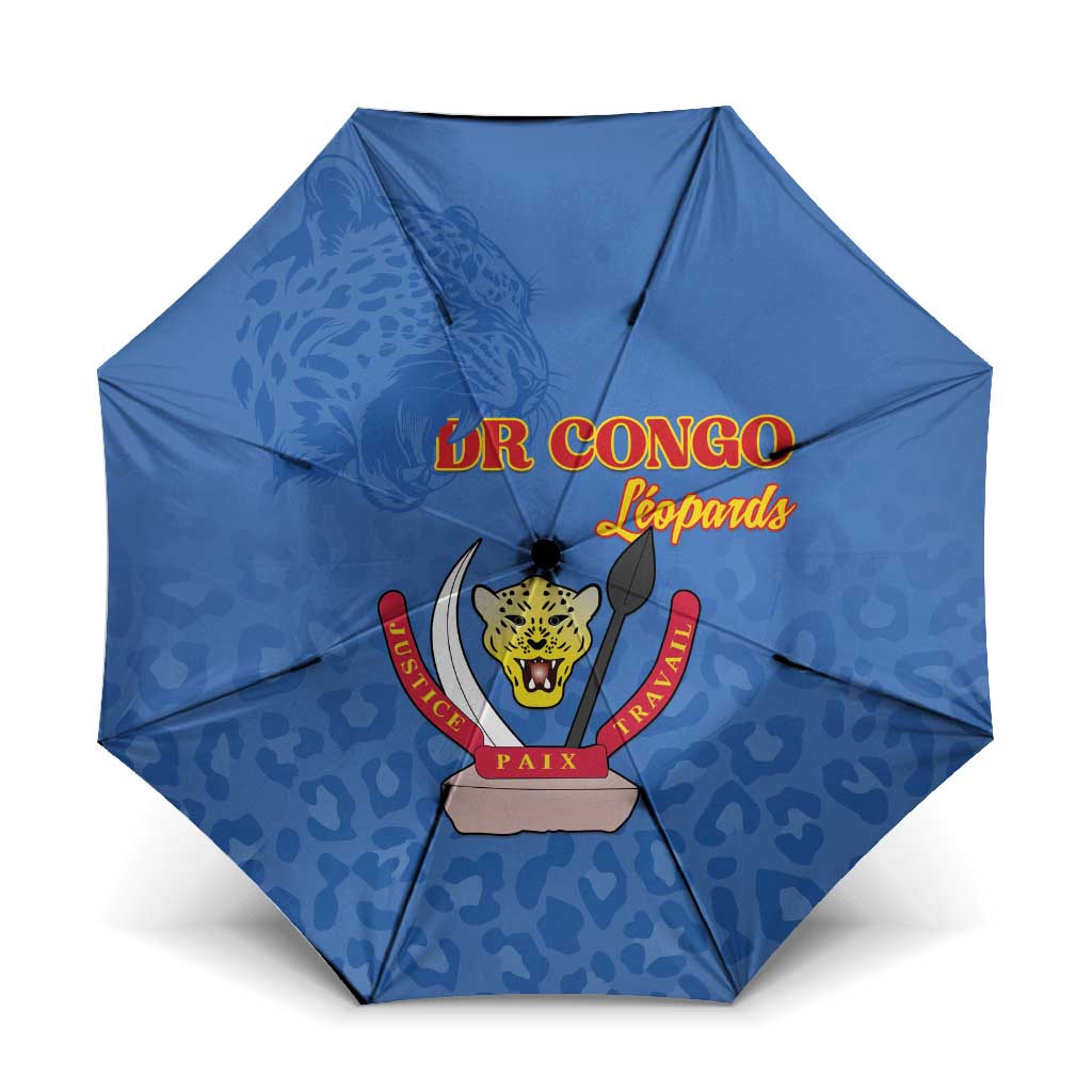 DR Congo Football Umbrella Go Champions Leopards - Blue