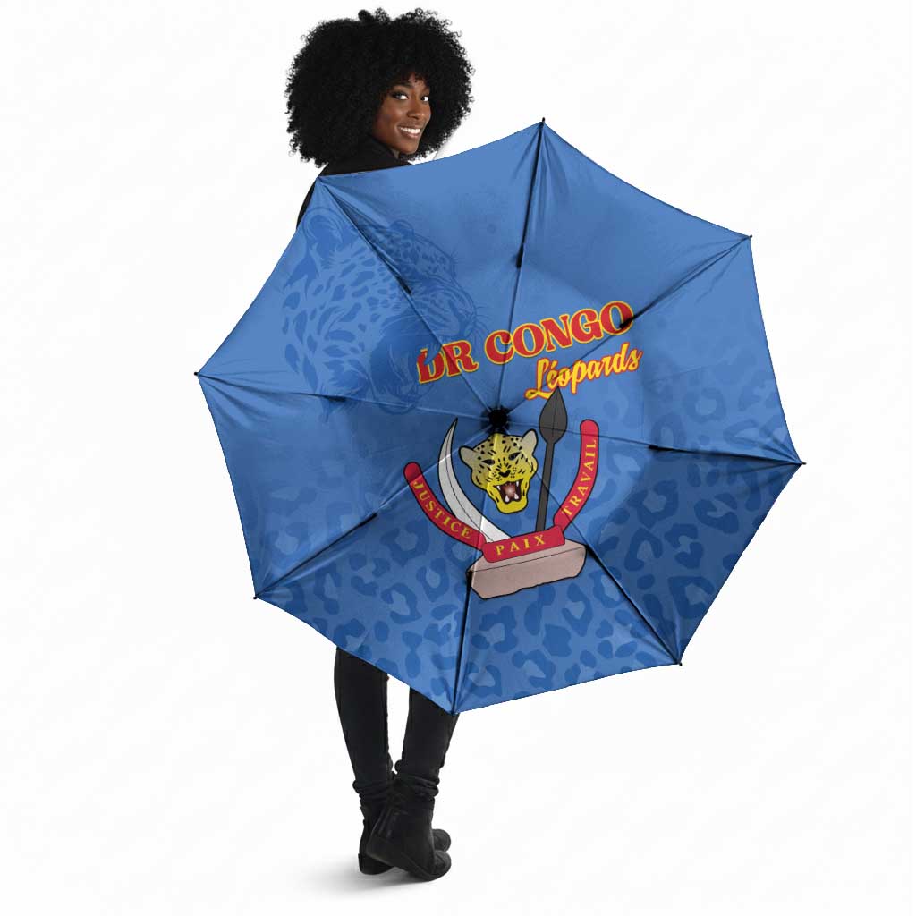 DR Congo Football Umbrella Go Champions Leopards - Blue