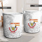 Afro DR Congo Football Laundry Basket Viva Les Leopards - White - African Pride